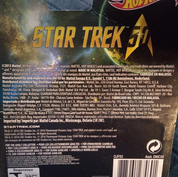 New in Box, Hot Wheels, Star Trek, dated 2015 - Picture 4 of 5